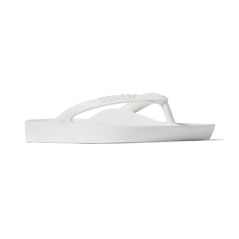 Arch Support Flip Flops - Classic - White